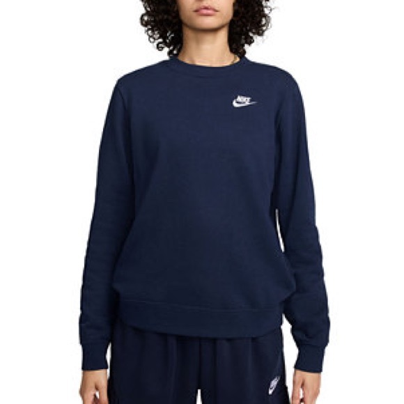 Nike Tops - 7. Nike Women's Navy Blue Crewneck Sweatshirt